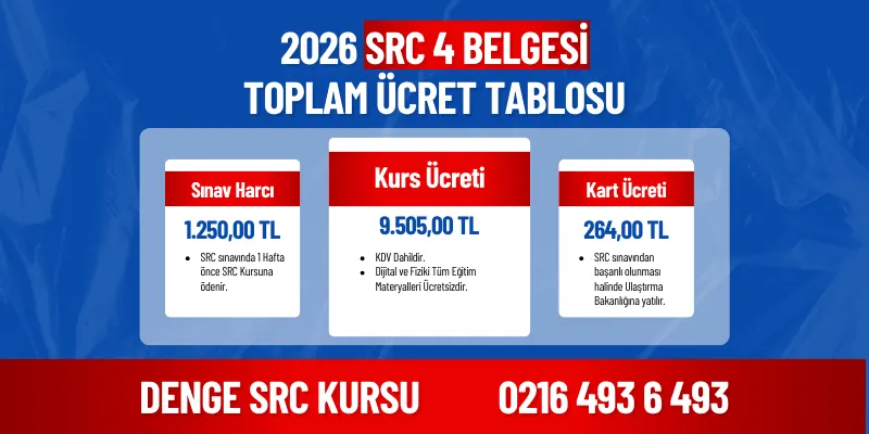 2026 SRC 4 Belgesi Kurs Ücreti