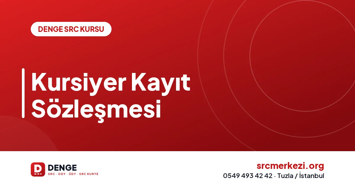 Kursiyer Kayıt Sözleşmesi