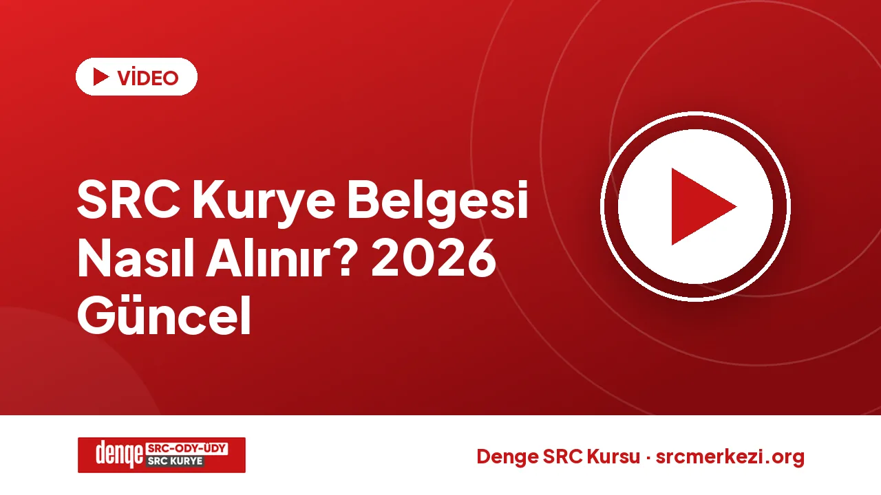SRC Belgesi ve Kurye SRC, ODY / ÜDY Belgesi Merkezi videosu