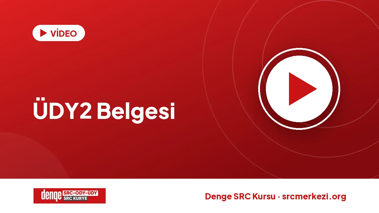 ÜDY2 Belgesi videosu