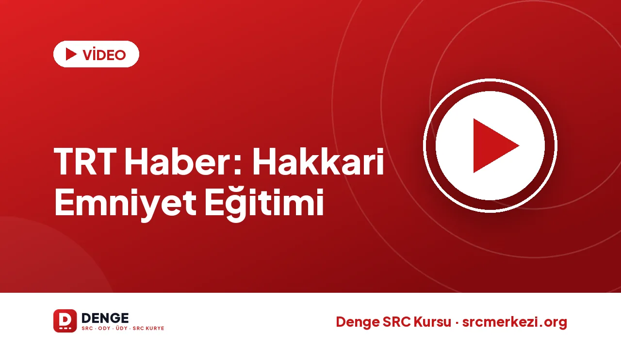 TRT Haber: Hakkari Emniyet Eğitimi videosu