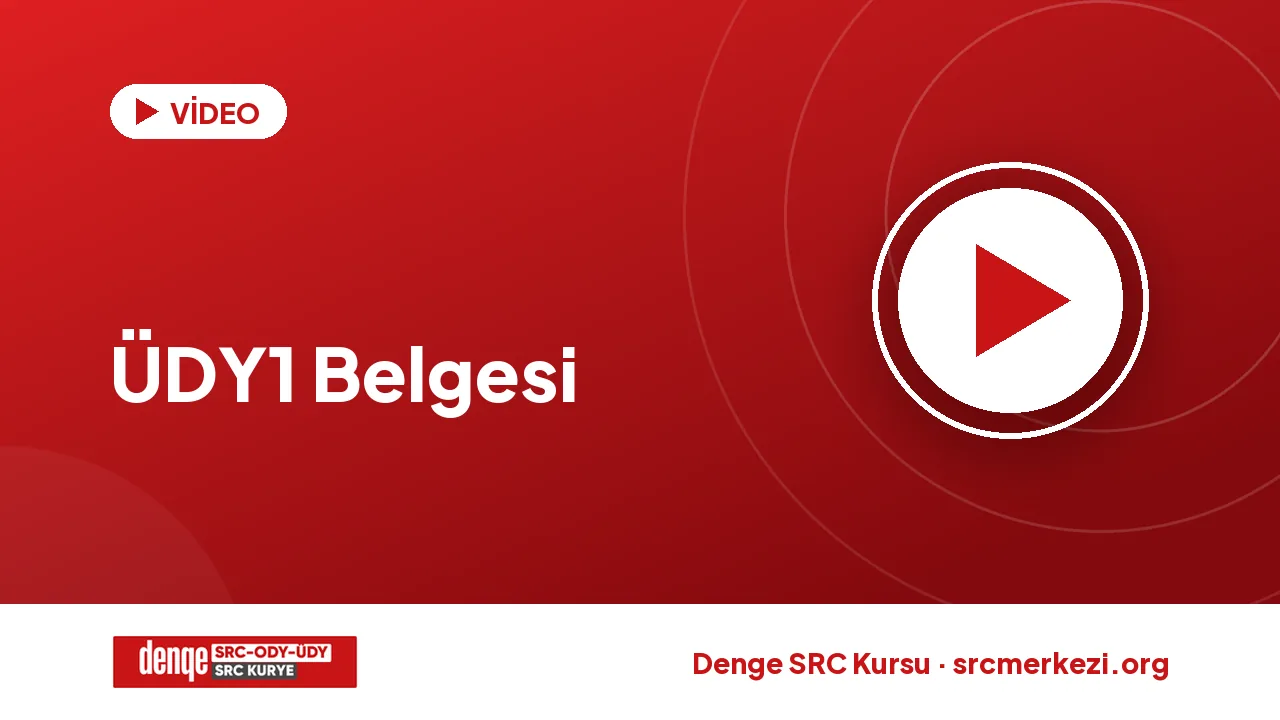 ÜDY1 Belgesi videosu