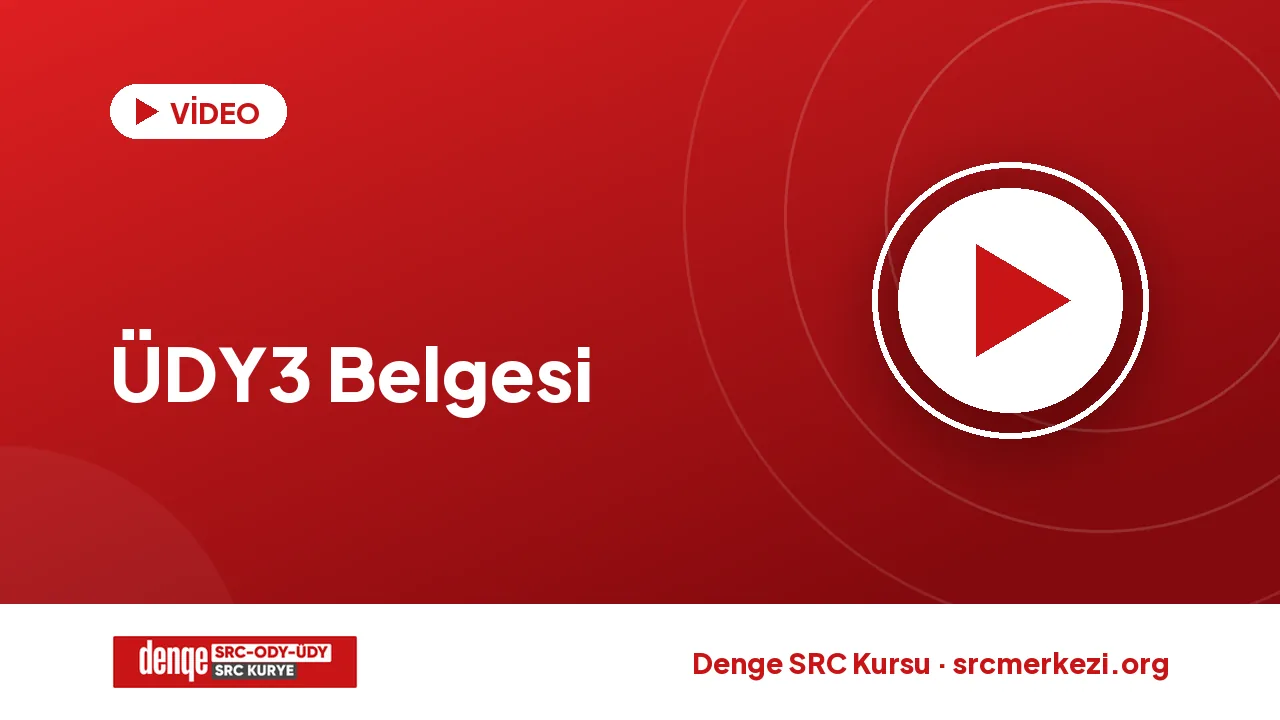 ÜDY3 Belgesi videosu