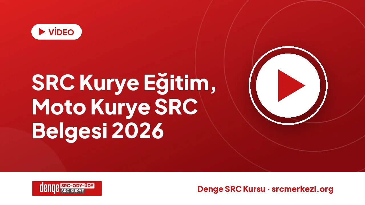 SRC Kurye Eğitim, Moto Kurye SRC Belgesi 2026 videosu